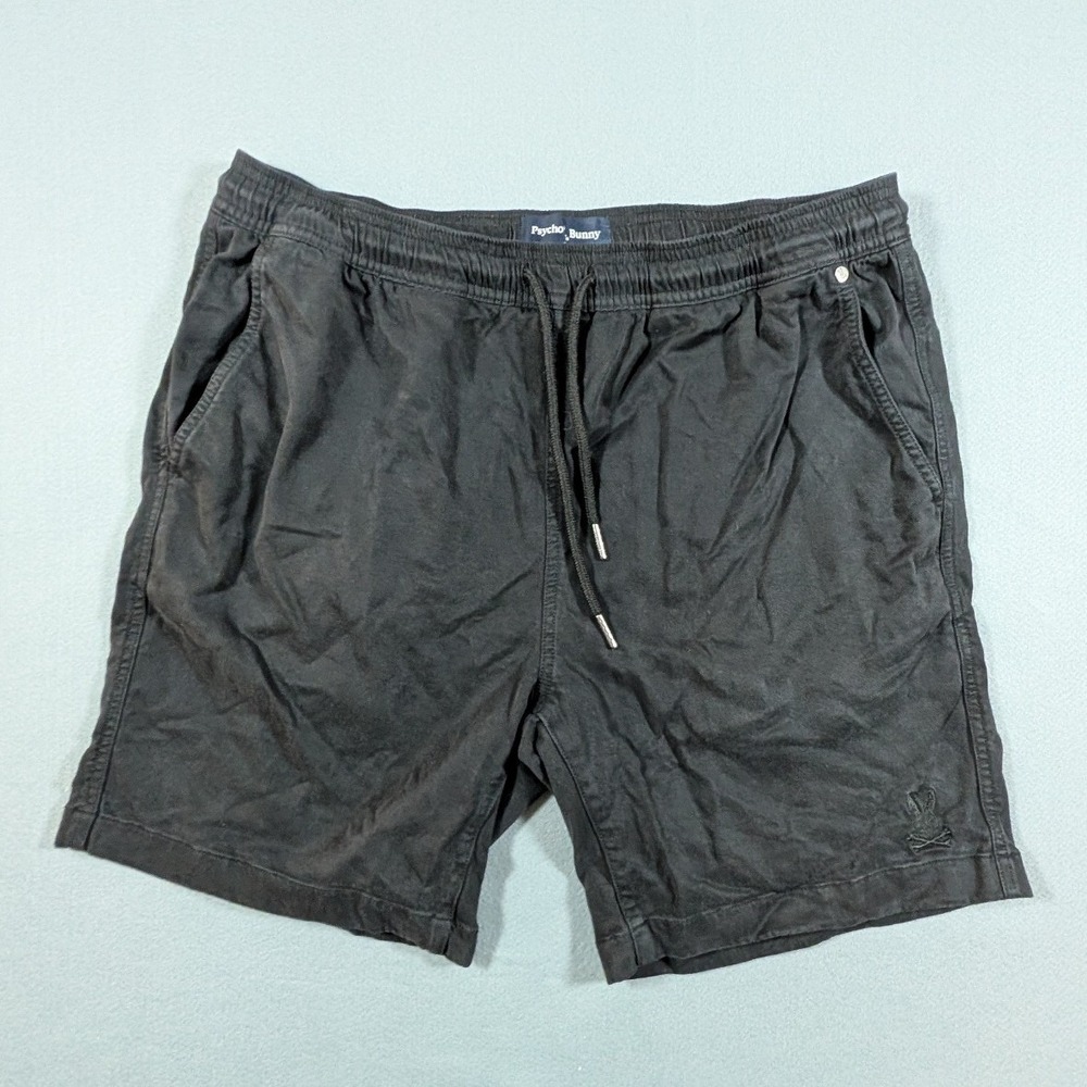 Psycho Bunny Shorts Mens Medium B6R239Y1WB Drawstring Lyocell Blend Casual